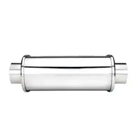 DC Sports Universal Oval Muffler 3" Inlet 4" Outlet - Image 3