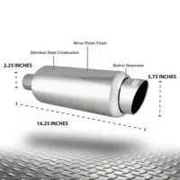 DC Sports Universal Round Muffler - Image 7